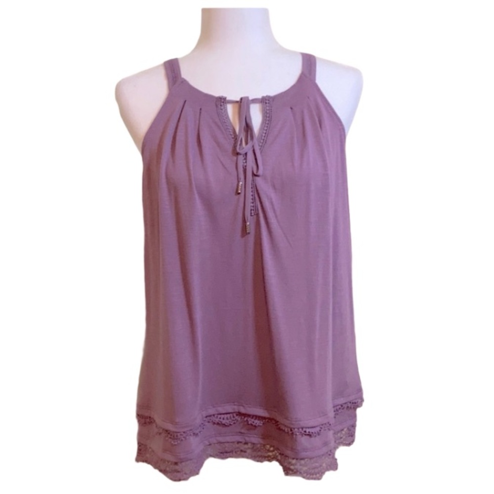 [WHBM] Crochet Trim Tank